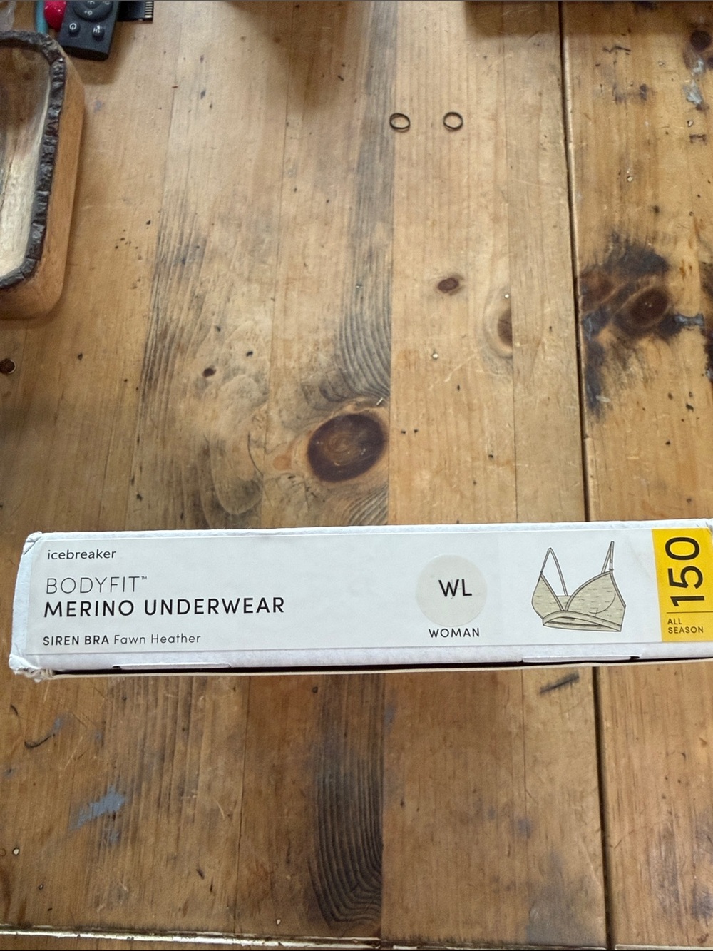 NIB Icebreaker Merino 150 Siren Bra - Fawn Heather - Large - Picture 4 of 4